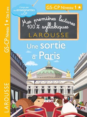 cover image of Premières lectures syllabiques CP Niveau 1--Une sortie à Paris